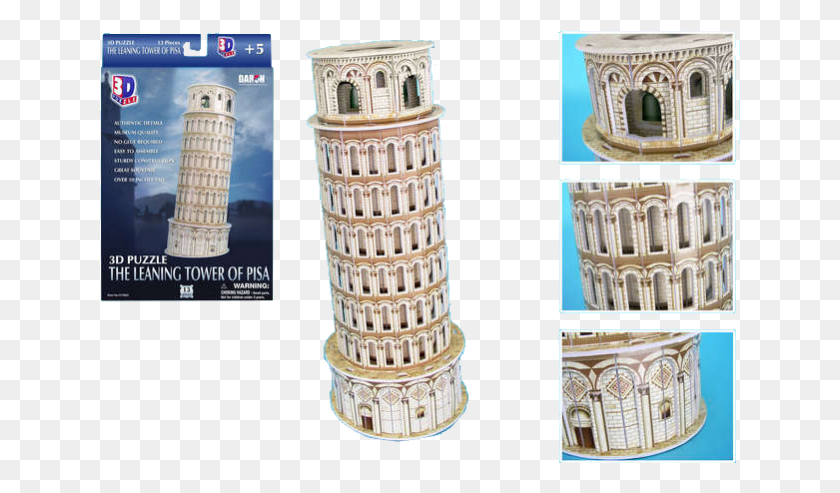 641x433 The Leaning Tower Of Pisa Pisa Tower 3d Puzzle, Architecture, Building, Pillar HD PNG Download