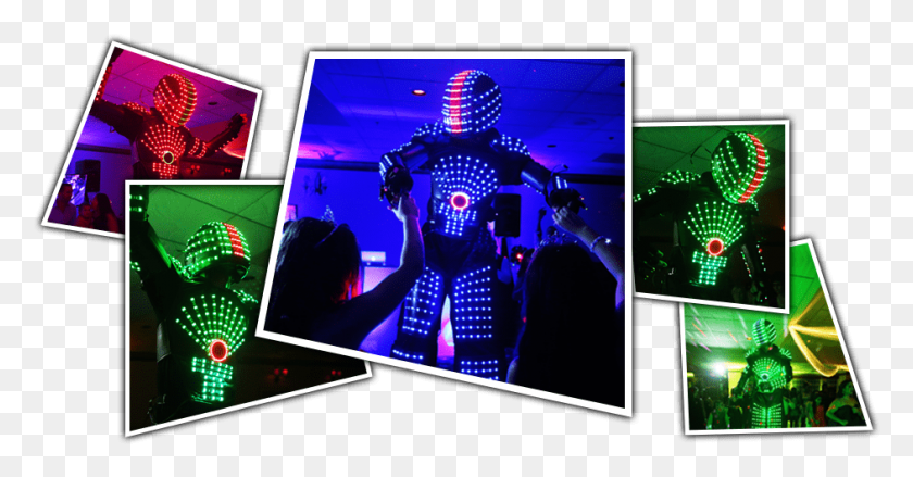942x458 The Led Robots Take The Stage Graphic Design, Monitor, Screen, Electronics HD PNG Download