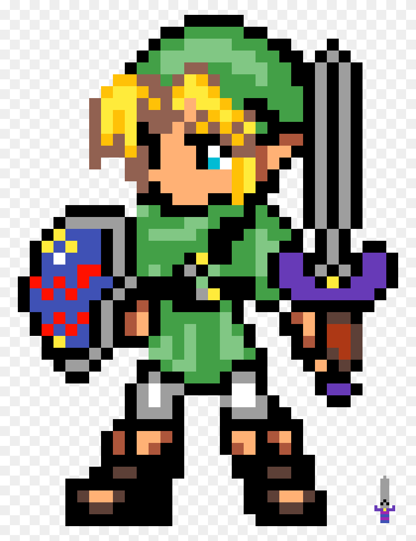 768x1032 Легенда О Zelda Link Zelda Pixel Art, Ковер, Супер Марио Png Скачать