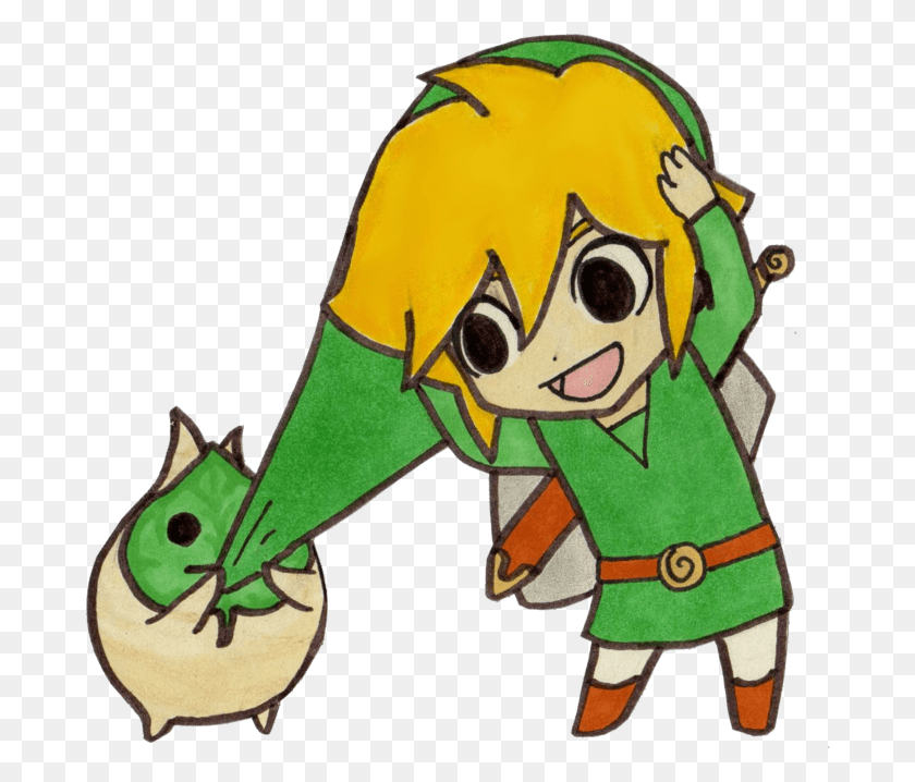 684x658 The Legend Of Zelda Wind Waker Chibi Link, Plush, Toy HD PNG Download