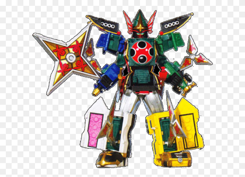 621x548 The Legendary Megazord Is A Megazord Formed From The Megazord Power Rangers Super Megaforce, Toy, Robot HD PNG Download