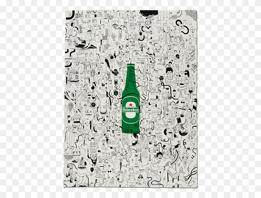 436x580 The Legendary Posters Heineken Illustrations, Bottle, Beverage, Drink HD PNG Download