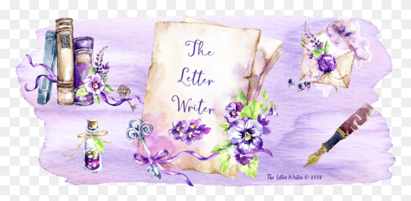 853x385 The Letter Writer Viola, Envelope, Mail, Greeting Card HD PNG Download