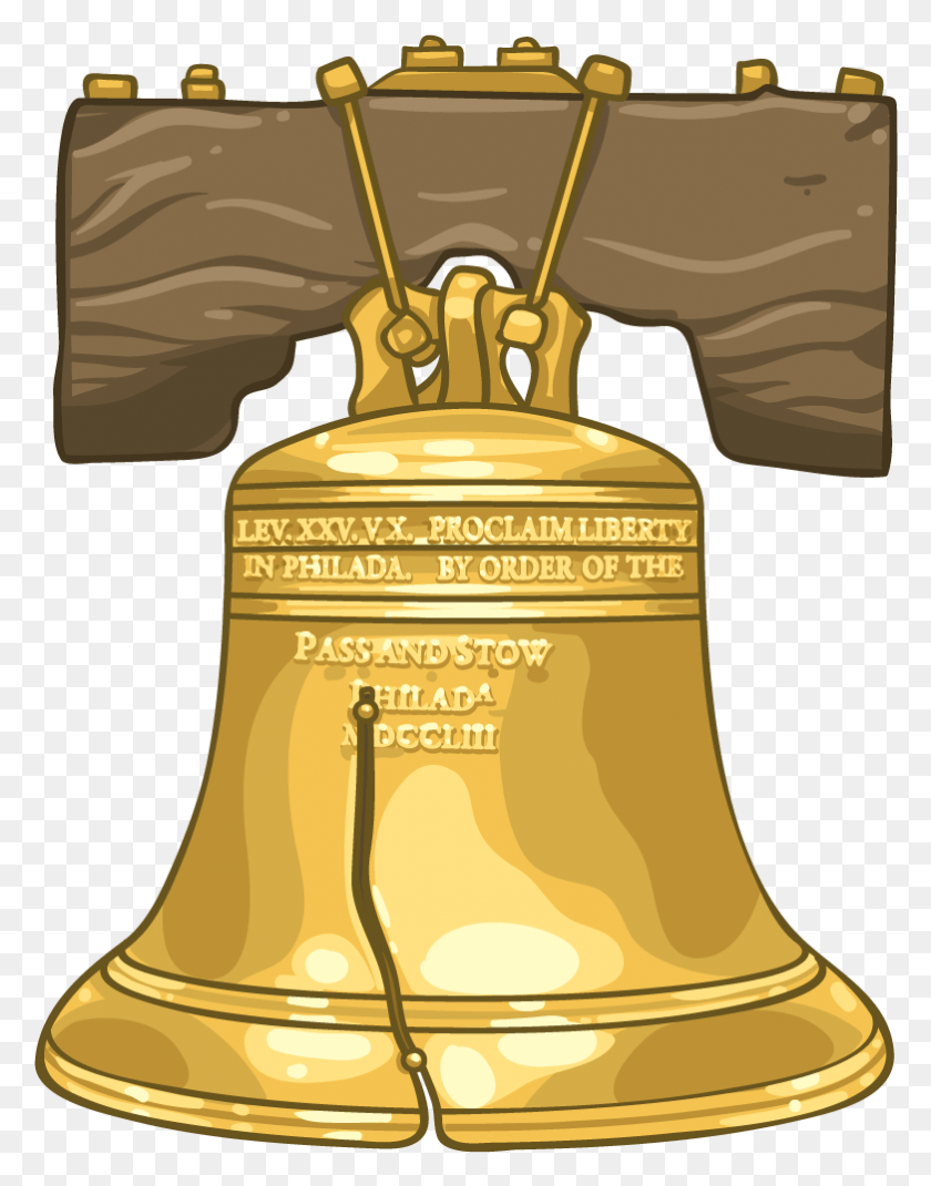 782x1013 The Liberty Bell Liberty Bell In Yellow, Bronze, Musical Instrument, Chime HD PNG Download