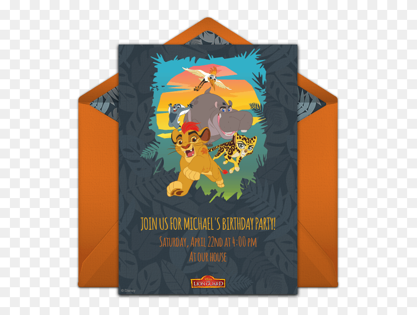 535x576 The Lion Guard Online Invitation Illustration, Clothing, Apparel, Poster HD PNG Download