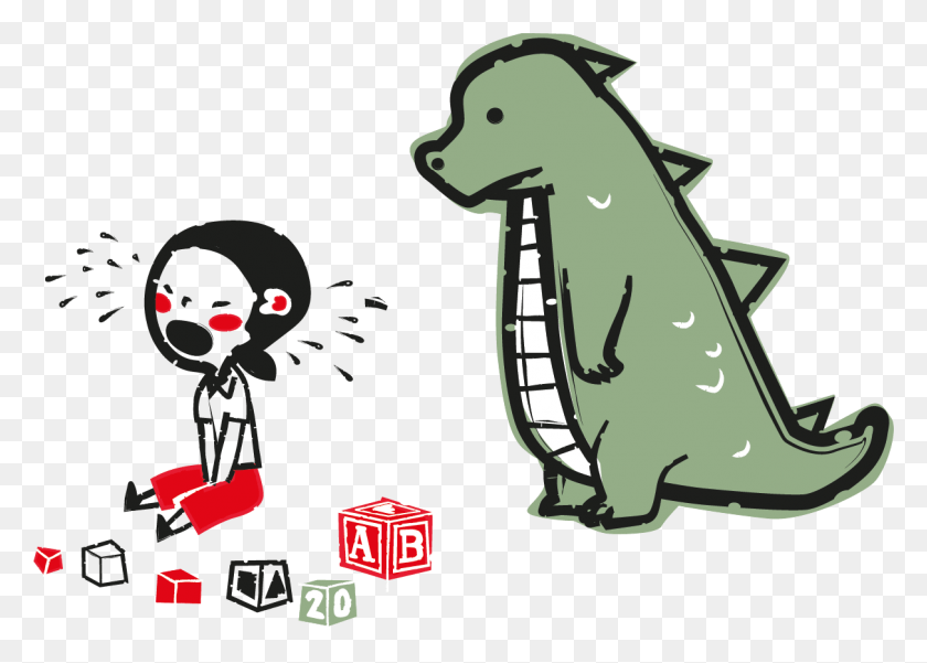 1213x842 The Little Iris Has A Very Uncommon Friend Called Godzilla Illustration, Reptile, Animal, Lawn Mower HD PNG Download