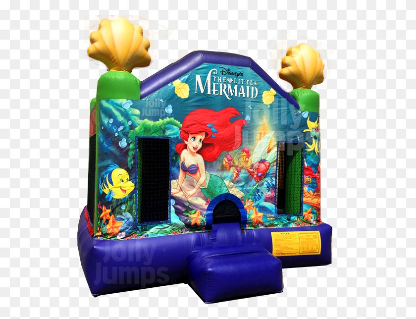 529x584 The Little Mermaid Jolly Jump Is Perfect For Those Little Mermaid, Inflatable, Toy, Indoor Play Area HD PNG Download