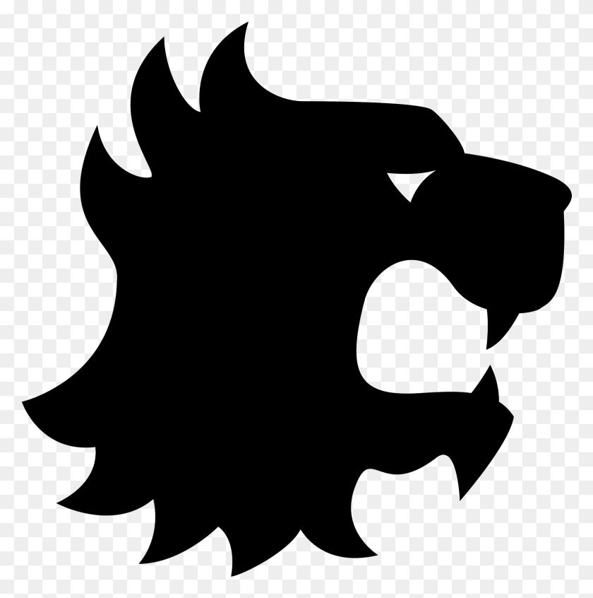 1545x1558 The Logo Is Of A Stylized Lion Head Lannister Lion Head, Gray, World Of Warcraft HD PNG Download