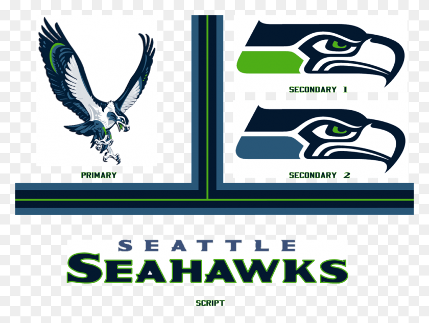 1023x752 Descargar Png El Logotipo De Elección Permaneció El Actual Moderno Haida Seattle Seahawks Logotipo 2018, Pájaro, Animal, Palabra Hd Png