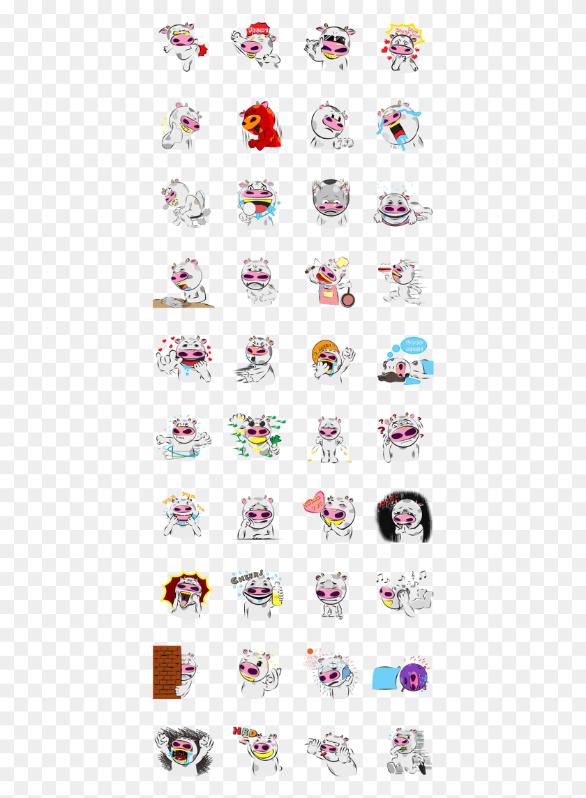 404x1084 The Mad Cow Line Usavich Sticker, Performer, Clown, Rug HD PNG Download