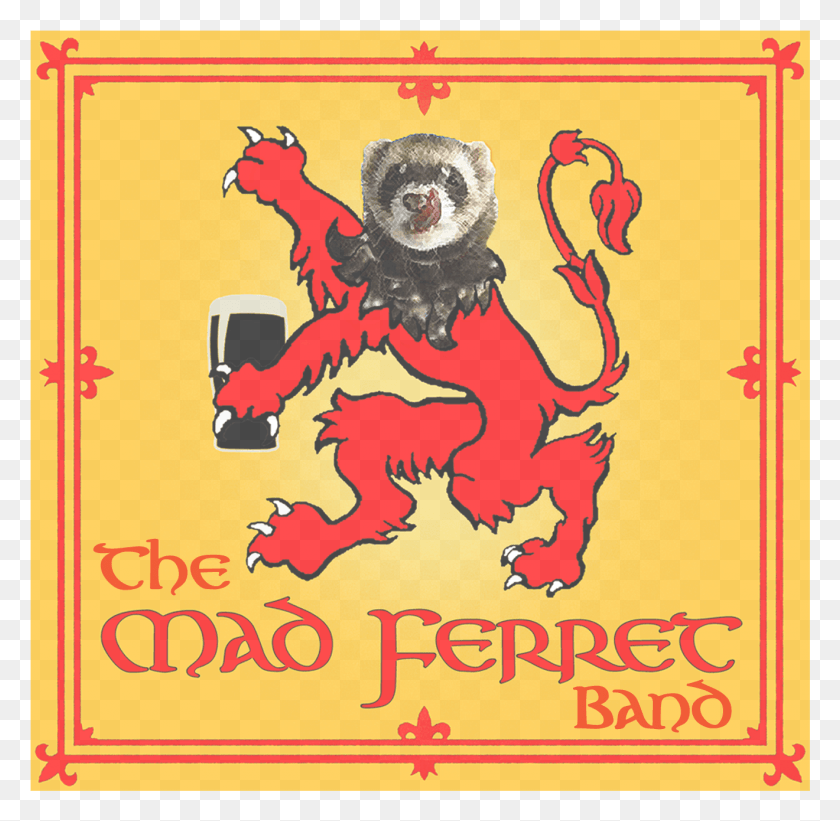 1320x1289 The Mad Ferret Band Logo Mad Ferret, Poster, Advertisement, Envelope HD PNG Download
