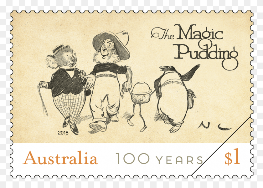 1196x831 The Magic Pudding Stamp Magic Pudding, Person, Human, Poster HD PNG Download