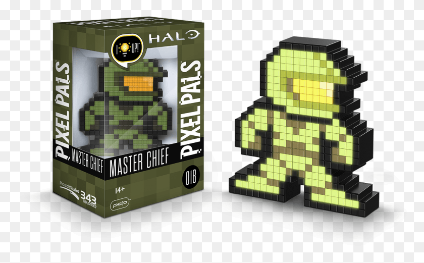 1105x654 Descargar Png The Master Chief Light Up Pixel Pal, Pixel Pals, Halo, Juego, Minecraft, Pac Man Hd Png