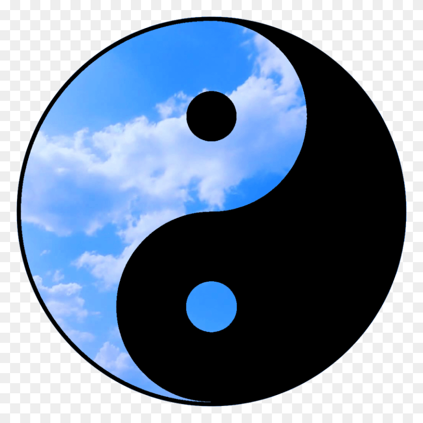 810x810 The Meaning Of Bsbd Blue Yin Yang, Moon, Outer Space, Night HD PNG Download