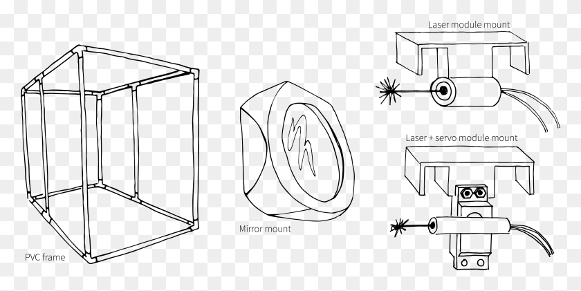 6922x3210 The Mechanical System Consists Of 4 Main Components Diy Laser Maze Mirror, Gray, World Of Warcraft HD PNG Download