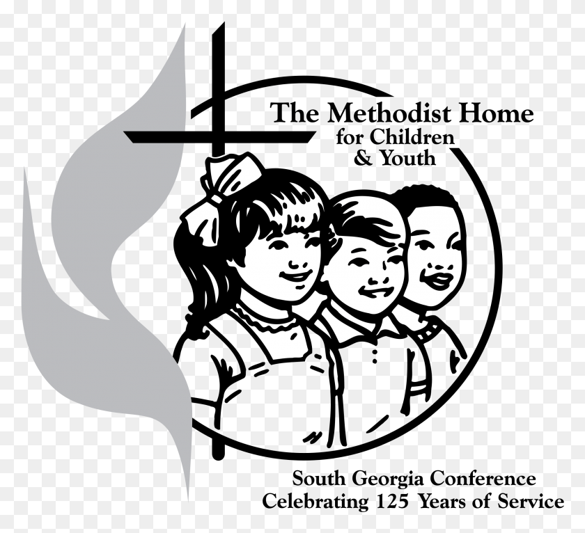 2191x1985 The Methodist Home For Children Amp Youth Logo Transparent Methodist, Poster, Advertisement, Stencil HD PNG Download