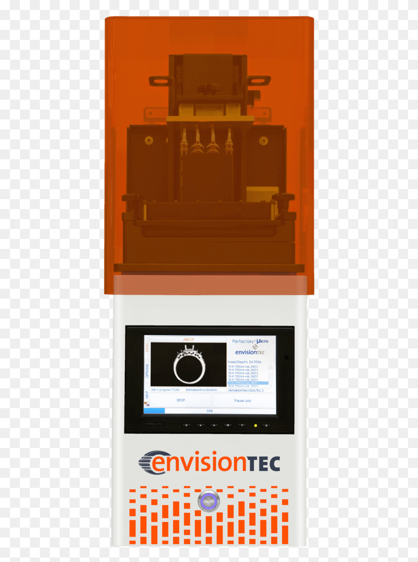 428x1069 The Micro Cdlm High Speed Continuous 3d Printer Was Envisiontec Micro Hi Res, Machine, Monitor, Screen HD PNG Download