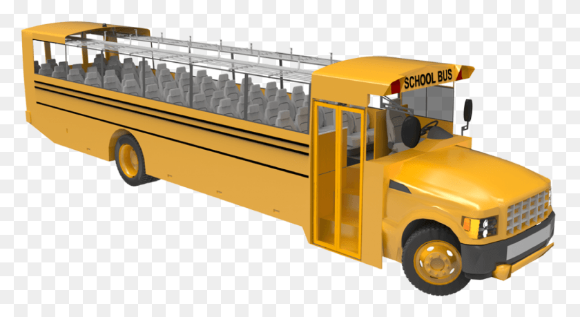 1109x568 Descargar Png El Visor Móvil Es Compatible E Incluido En El Autobús Escolar Ktampc, Transporte, Vehículo, Autobús Hd Png
