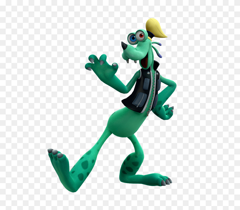 734x734 The Monsters Inc Goofy From Kingdom Hearts Is A Nightmare Meme, Toy, Amphibian, Animal, Frog Sticker PNG
