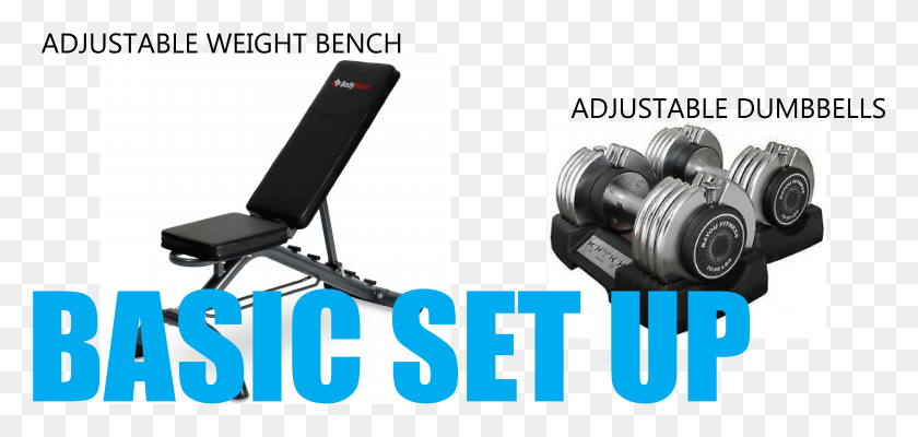 3822x1666 The Most Basic Home Gym Set Up Should Include At The Bench, Chair, Furniture, Camera HD PNG Download