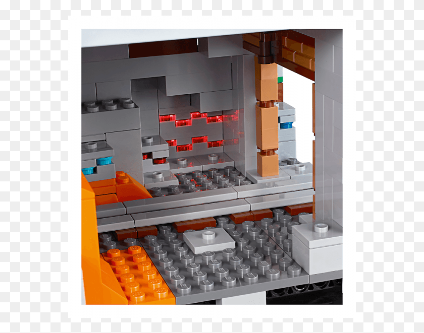 571x601 Горная Пещера Minecraft Lego Cave Ideas, Игрушка, Полка, Машина Hd Png Скачать