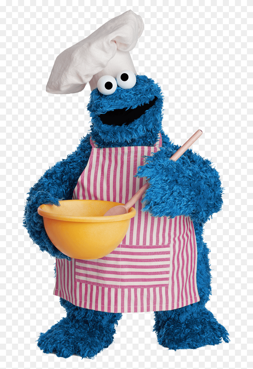 697x1164 The Muppets Cookie Monster Sesame Street Cookie Monster Chef, Bowl, Toy, Mixing Bowl HD PNG Download