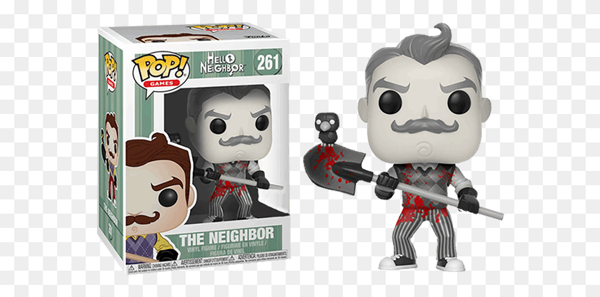 572x357 The Neighbor Black And White Pop Vinyl Figure Hello Neighbor Funko Pop, Toy, Robot, Performer HD PNG Download