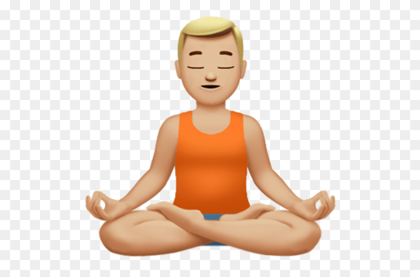 506x494 The New Emojis Coming To Your Iphone Yoga Man Emoji, Fitness, Working Out, Sport HD PNG Download