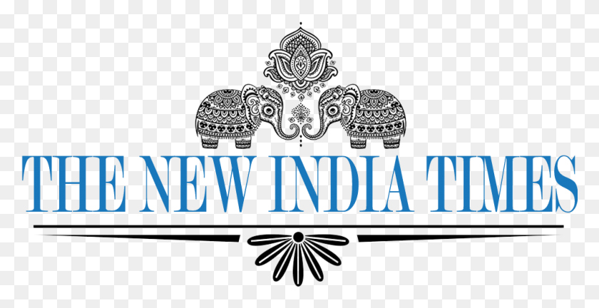 1000x478 The New India Times Индийский Слон, Текст, Узор, Аксессуары Hd Png Скачать
