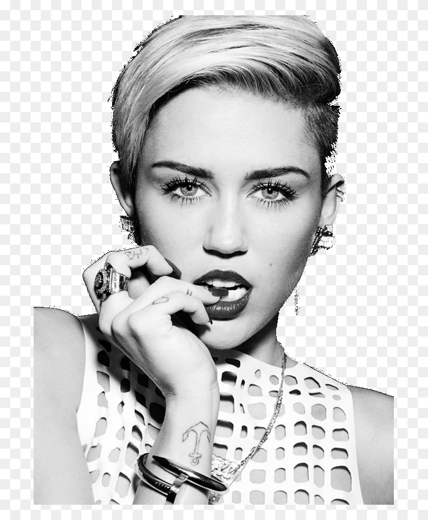 707x960 The New Miley, Face, Person, Human HD PNG Download