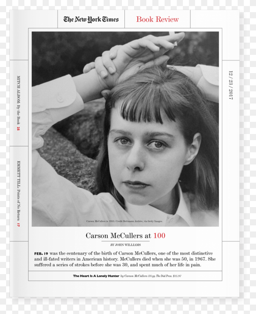 1302x1621 The New York Times Book Review Carson Mccullers, Person, Human, Advertisement HD PNG Download
