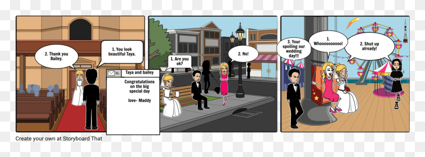 1145x368 The Newly Weds Cartoon, Person, Human, People HD PNG Download