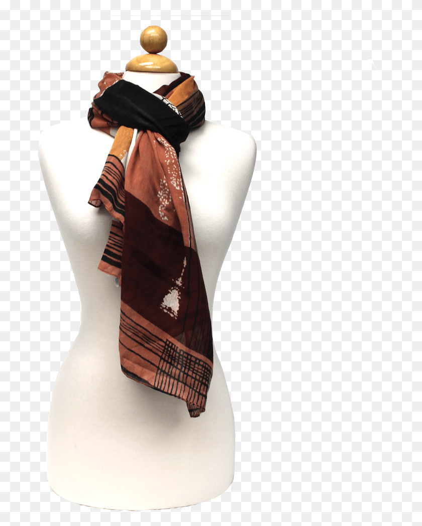 693x988 The Nicole Colorblock Canvas Scarf Violin, Clothing, Apparel, Stole HD PNG Download
