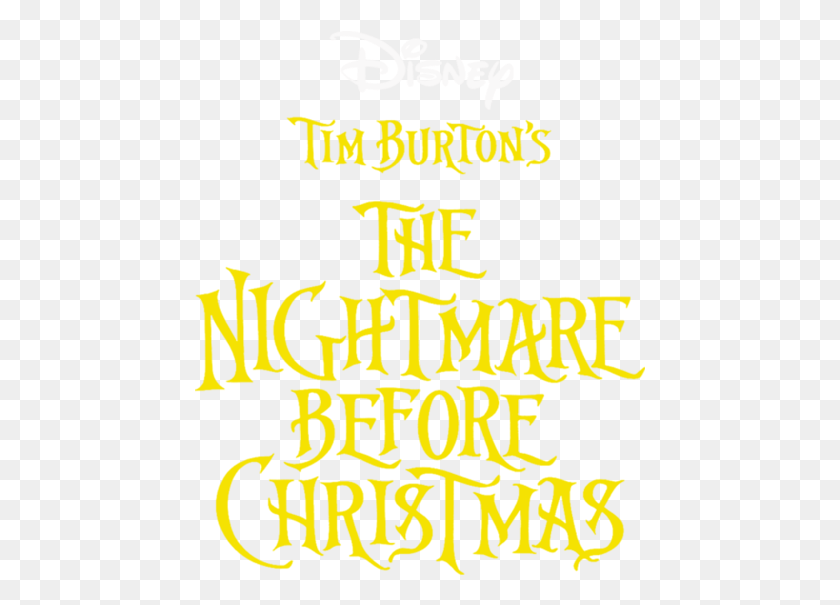 451x545 The Nightmare Before Christmas Nightmare Before Christmas, Text, Alphabet, Label HD PNG Download