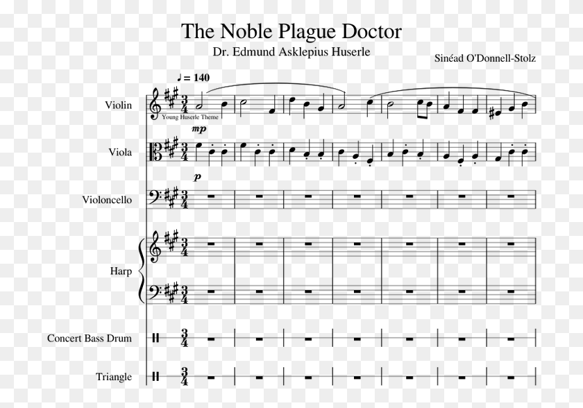710x528 The Noble Plague Doctor Sheet Music, Gray, World Of Warcraft HD PNG Download