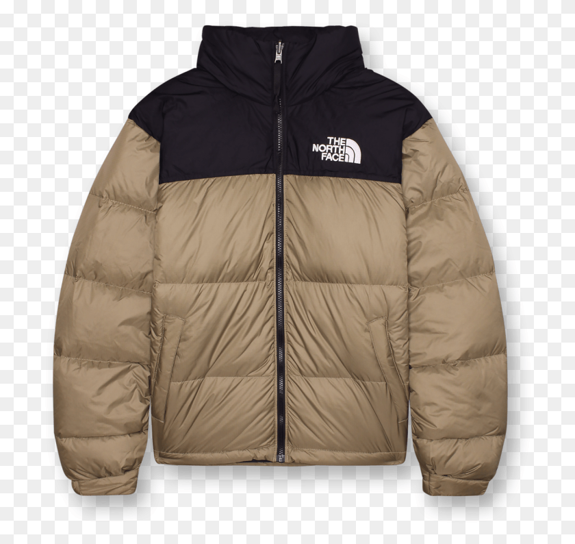 710x734 The North Face 1996 Rto Nuptse Jacket Tumbleweed Green, Clothing, Apparel, Coat HD PNG Download