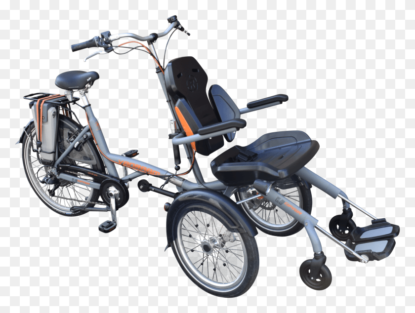 4503x3319 La Bicicleta Para Silla De Ruedas O39Pair Tiene Una Silla De Ruedas De Suspensión Van Raam O Par Hd Png Descargar