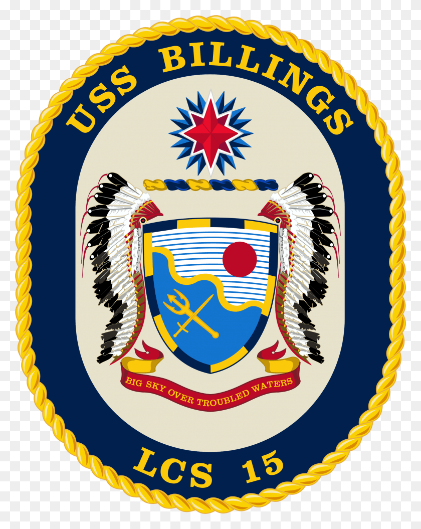2022x2581 The Official Crest Of The Freedom Variant Littoral Uss Billings Lcs, Logo, Symbol, Trademark HD PNG Download