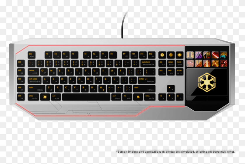 786x507 The Old Republic Gaming Keyboard By Razer Razer Star Wars Keyboard, Computer Keyboard, Computer Hardware, Hardware HD PNG Download