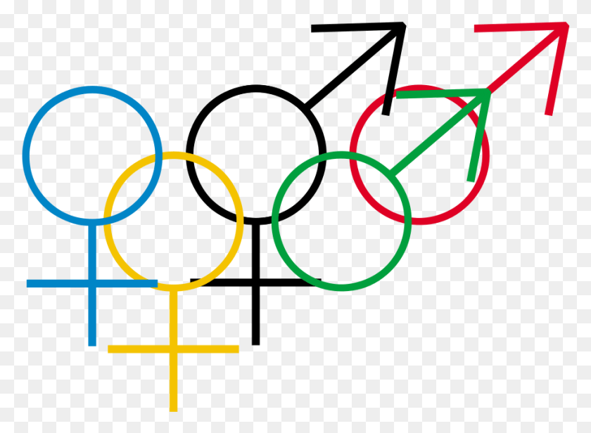 907x647 The Olympic Rings Modified With Male And Female Gender Gender Studies, Text, Pattern, Dynamite HD PNG Download