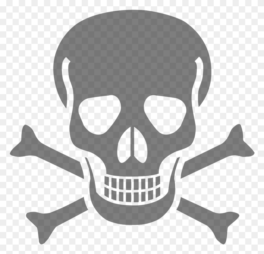 941x906 The Only Death 391 Cross Bone Skull Transparent, Stencil, Symbol, Animal HD PNG Download
