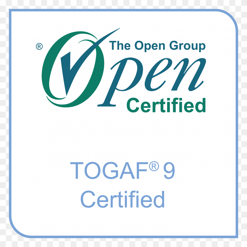 2935x2935 Сертифицированный Логотип Open Group Togaf 9, Слово, Этикетка, Текст Png Скачать