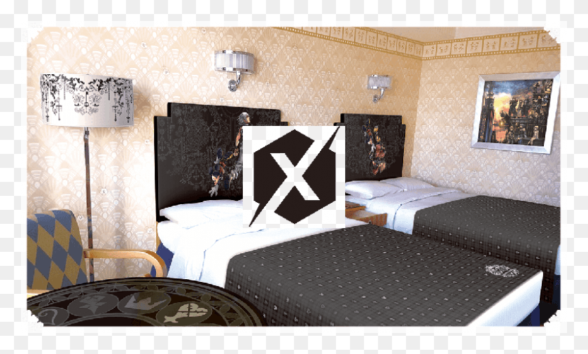 800x458 The Part Best Is However The Key To The Room Grandicella Kingdom Hearts Hotel Disney, Furniture, Bedroom, Indoors HD PNG Download