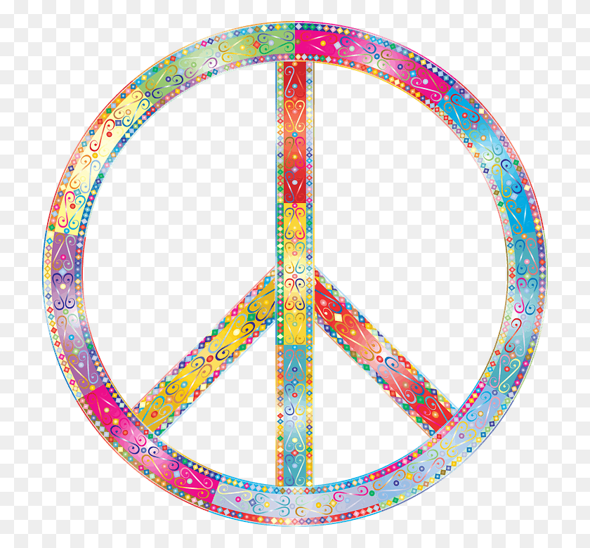 720x720 The Peace Sign Peace Sign, Pattern, Ornament, Fractal HD PNG Download
