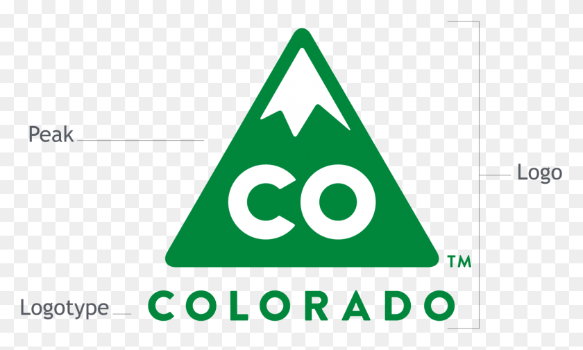 1332x761 The Peak Logo Consists Of Two Elements That Should Colorado, Triangle, Symbol, Road Sign HD PNG Download