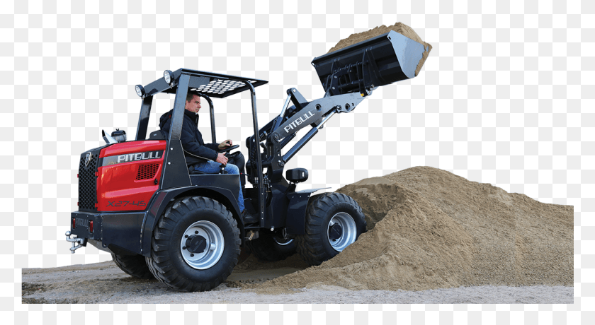 1135x583 The Peeters Group Presents The First Compact Loader Pitbull Loader, Person, Human, Wheel HD PNG Download