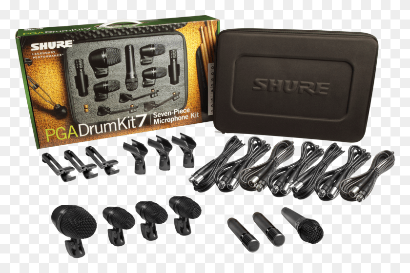 1533x984 The Pgadrumkit7 Drum Microphone Kit Shure Pga Drum Kit, Adapter, Tool, Accessories HD PNG Download