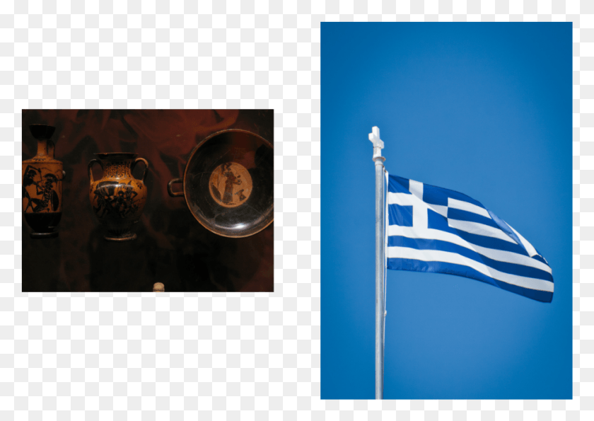 927x637 The Picture On The Left Is A Greek Pottery With Images Flag Of The United States, Symbol, American Flag, Meal HD PNG Download