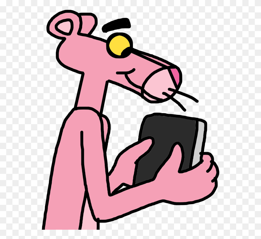 574x710 The Pink With A Pink Panther Dvd, Hand, Text HD PNG Download