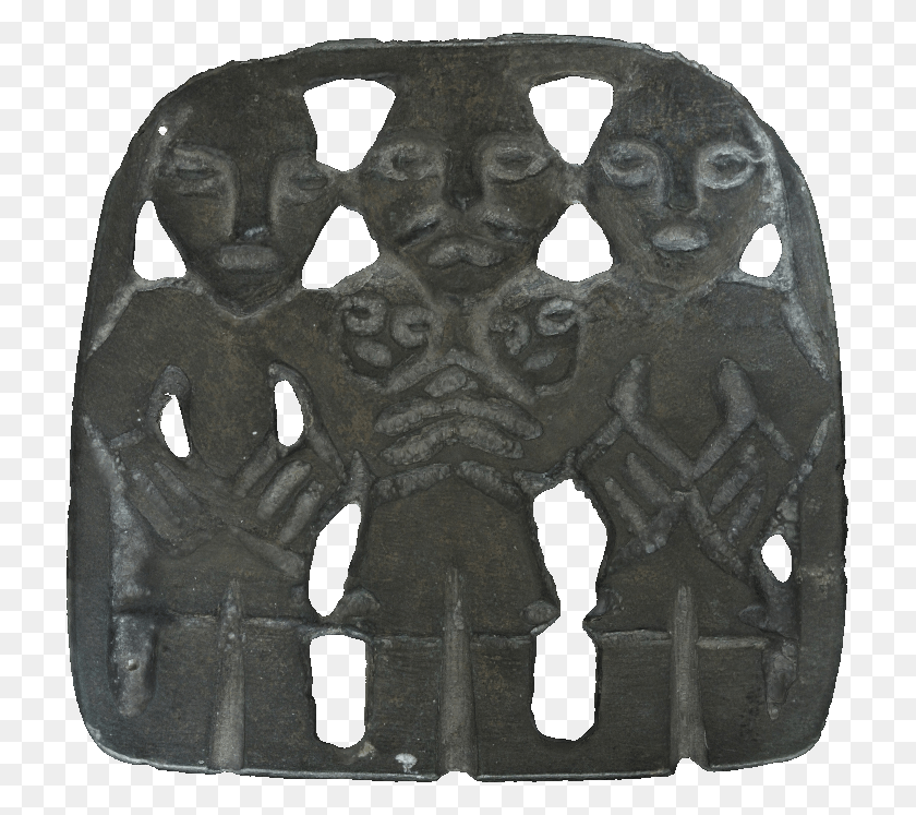 717x687 The Plaque Depicting Three Human Figures Carving, Symbol, Tombstone, Tomb HD PNG Download